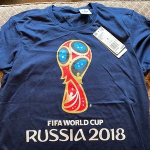 Blue Adidas World Cup T-shirt. Brand new.